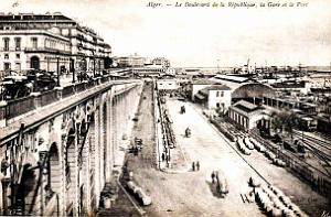 Alger - Boulevard de la Republique - Gare et Port